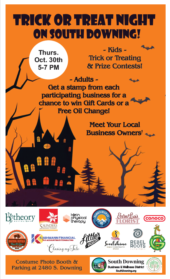 Trick or Treat Night Poster on South Downing